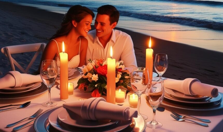Honeymoon Beach Candle Light Dinner